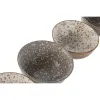 Набор мисок Home ESPRIT Коричневый Бежевый Фарфор Цветы Shabby Chic 11,5 x 11,5 x 6 cm