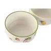 Блюдо Home ESPRIT Жёлтый Красный Зеленый Фарфор современный 600 ml 15,3 X 15,3 X 9 cm (2 штук)