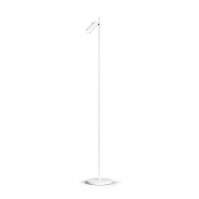 Cato Slim floor lamp flat white single GU10 mini