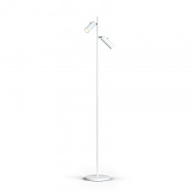 Cato Slim floor lamp flat white double GU10 mini