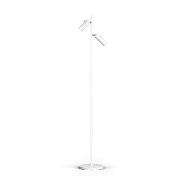 Cato Slim floor lamp flat white double GU10 mini