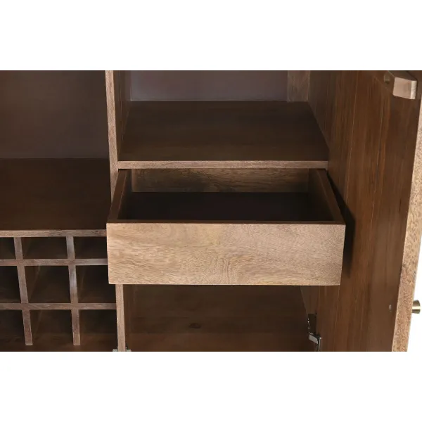 pudeļu statīvs Home ESPRIT Dabisks 90 x 45 x 156 cm