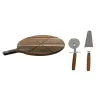 Griešanas dēlis Home ESPRIT Dabisks 30 x 40 x 1,5 cm (3 Daudzums)