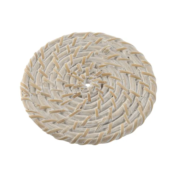 Костер Home ESPRIT Белый Натуральный Бамбук ротанг 12 x 12 x 6 cm