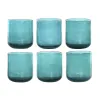 Lasisetti Home ESPRIT Turkoosi Kristalli 320 ml (6 osaa)