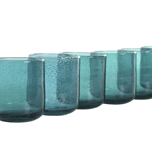 Stiklinių rinkinys Home ESPRIT Turkis Stiklas 320 ml (6 vnt.)