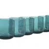 Lasisetti Home ESPRIT Turkoosi Kristalli 320 ml (6 osaa)