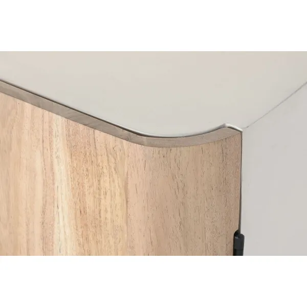 pudeļu statīvs Home ESPRIT Balts Dabisks 85 x 50 x 100 cm