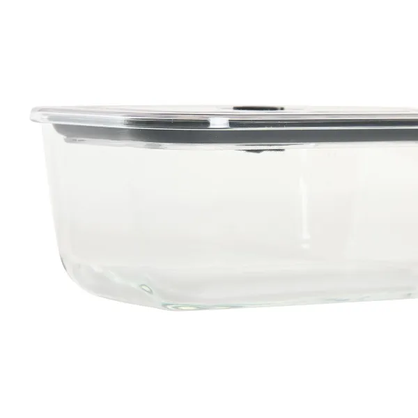 Lunch box Home ESPRIT Transparent polypropylene Borosilicate Glass 800 ml