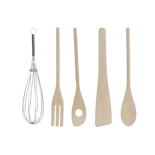 Ruukku keittiövälineille Home ESPRIT Bambu Posliini 6 Kappaletta