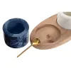 Sālnīcas un Piparnīcas Home ESPRIT Balts Melns Dabisks Nerūsējošais tērauds Akācija 20 X 10 X 7,6 CM