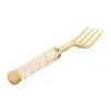 Cutlery Home ESPRIT White Golden Stainless steel Mother of pearl 4,5 X 2 X 21 CM 16 Pieces