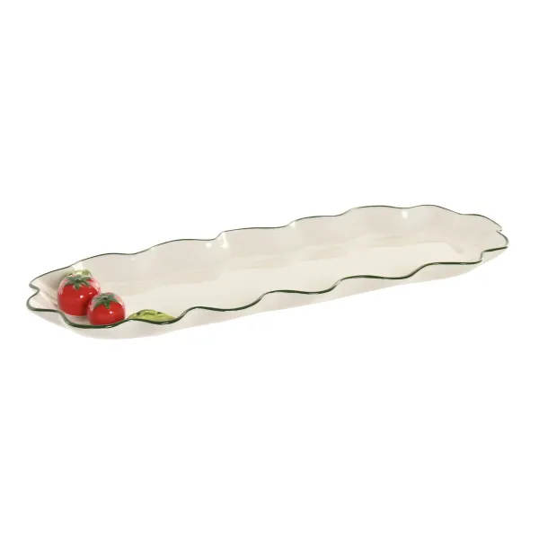 Snack tray Home ESPRIT White Red Green