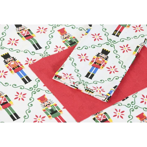 Priekšauts Home ESPRIT Balts Sarkans Zaļš Bēšs 60 x 0,2 x 80 cm (2 gb.)
