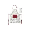 Priekšauts Home ESPRIT Balts Sarkans Zaļš Bēšs 60 x 0,2 x 80 cm (2 gb.)