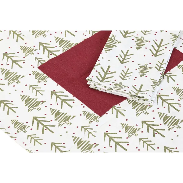 Prijuostė Home ESPRIT Balta Raudona Žalia Rusvai gelsva 60 x 0,2 x 80 cm (2 vnt.)