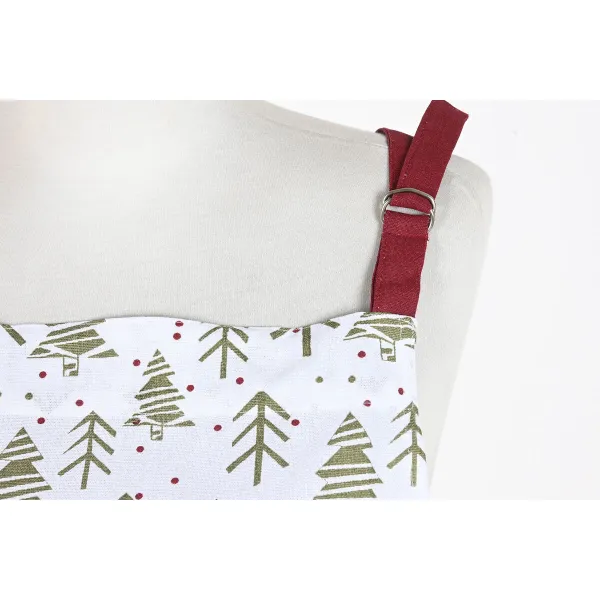 Priekšauts Home ESPRIT Balts Sarkans Zaļš Bēšs 60 x 0,2 x 80 cm (2 gb.)