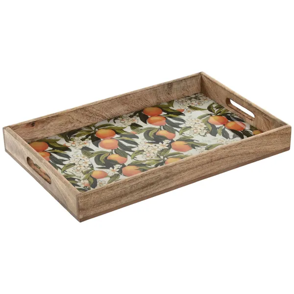 Поднос Home ESPRIT Разноцветный Древесина манго 43,5 X 27 X 5 CM