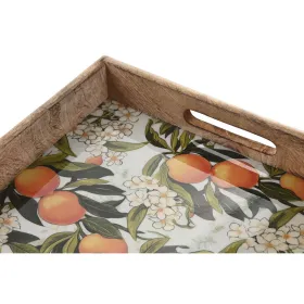 Paplāte Home ESPRIT Daudzkrāsains Mango koks 43,5 X 27 X 5 CM