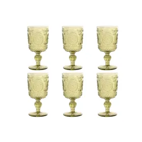 Glāžu Komplekts Home ESPRIT Zaļš Stikls 310 ml (6 gb.)