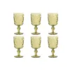 Setti laseja Home ESPRIT Vihreä Kristalli 310 ml (6 osaa)