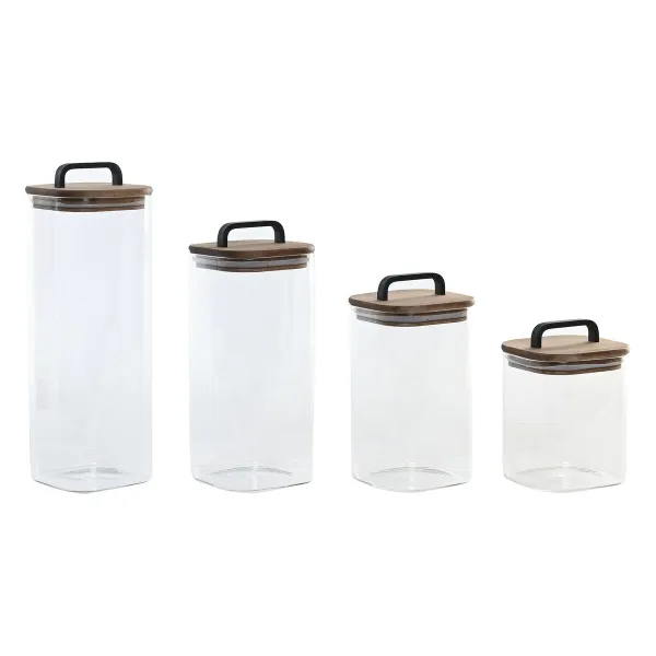 4 indeliai Home ESPRIT Skaidrus Natūralus 4 Dalys