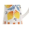 Glass Bottle Home ESPRIT Yellow Blue White Dolomite Lemon Orange Mediterranean 750 ml