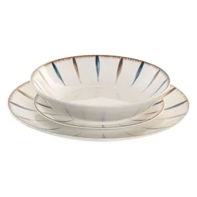 Посуда Home ESPRIT Синий Белый Фарфор 18 Предметы