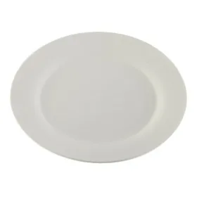 Plakans trauks Versa Balts Porcelāns Plastmasa 27 x 27 cm