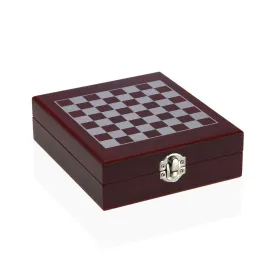 Vīna Piederumu Komplektu Versa Šahs Stikls ABS Koks MDF 16,8 x 5,1 x 14,78 cm