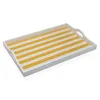 Paplāte Versa Dzeltens Koks MDF 30 x 5 x 45 cm Strīpas