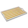 Tarjotin Versa Keltainen Puu MDF 30 x 5 x 45 cm Raidat