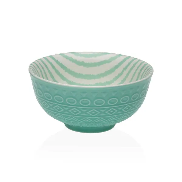 Snack Kulho Versa Turkoosi Keraminen Posliini 12,3 x 5,8 x 12,3 cm