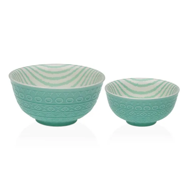 Uzkodu Bļoda Versa Tirkīzs Keramika Porcelāns 12,3 x 5,8 x 12,3 cm