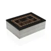 Dėžutė arbatai Versa Juoda Medžio MDF 18 x 7,5 x 24 cm