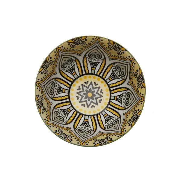 Uzkodu Bļoda Versa Dzeltens Keramika Porcelāns 15,5 x 7 x 15,5 cm