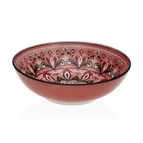 Salotų Dubuo Versa Raudona Keramikinis Porcelianas 22,5 x 9 x 22,5 cm