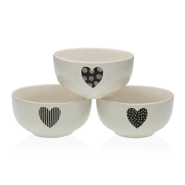 Bowl Versa NATHALIE  Stoneware 13 x 6,4 x 13 cm Heart