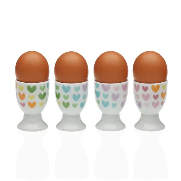 Bļodu komplekts Versa Porcelāns 4,5 x 6,5 x 4,5 cm 4 Daudzums