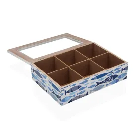 Box for Infusions Versa Aqua 2 Wood 17 x 7 x 24 cm