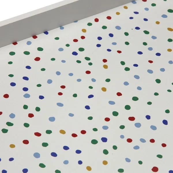 Tray Versa Dotty MDF Wood 24 x 4,5 x 34 cm