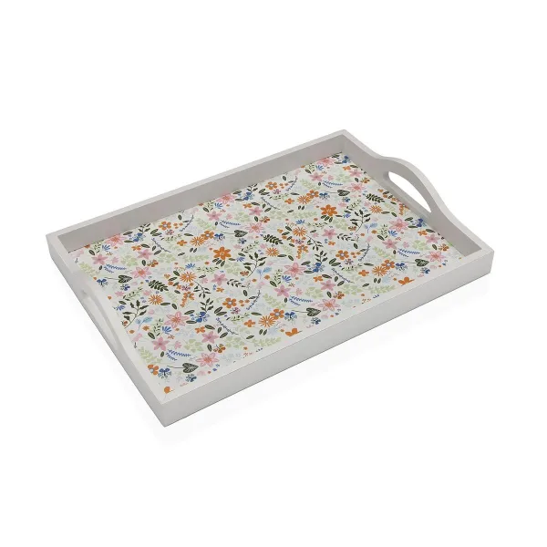 Tarjotin Versa Puu MDF 24 x 4,5 x 34 cm Gėlės