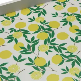 Tray Versa MDF Wood 30 x 5 x 45 cm Lemon
