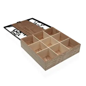 Box for Infusions Versa Wood 24,8 x 6,2 x 24 cm Tree of Life