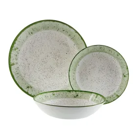 Māla trauki Versa Zaļš Porcelāns 18 Daudzums