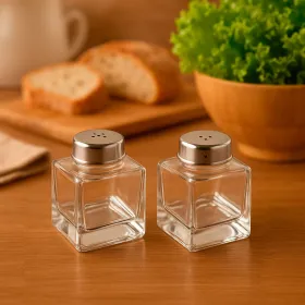Druskinė ir pipirinė Versa Metalinis Stiklas