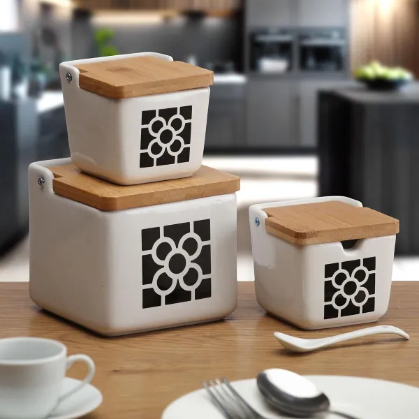 Druskinė su dangteliu Versa Keramikinis 12,2 x 11,5 x 12,2 cm