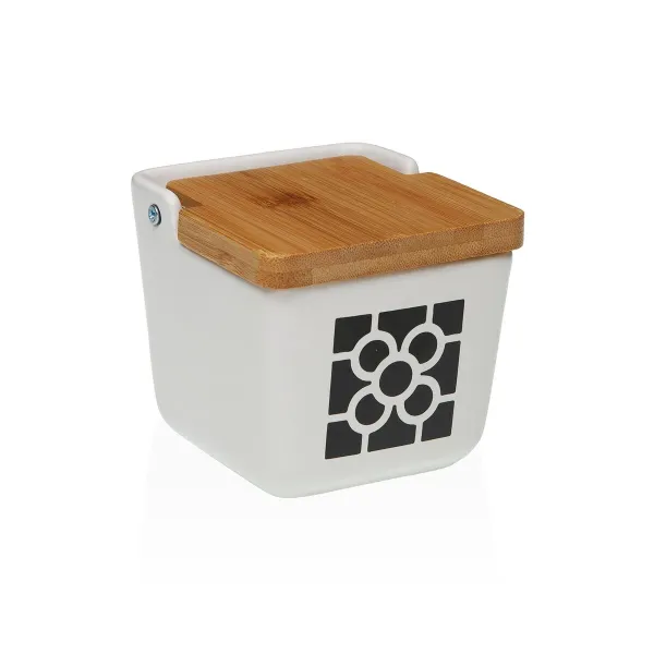Salt Shaker with Lid Versa Ceramic 8,8 x 8,5 x 8,8 cm