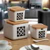 Druskinė su dangteliu Versa Keramikinis 8,8 x 8,5 x 8,8 cm