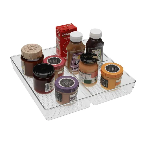 Cutlery Organiser Versa Transparent Plastic 30,6 X 5,6 X 30,6 CM